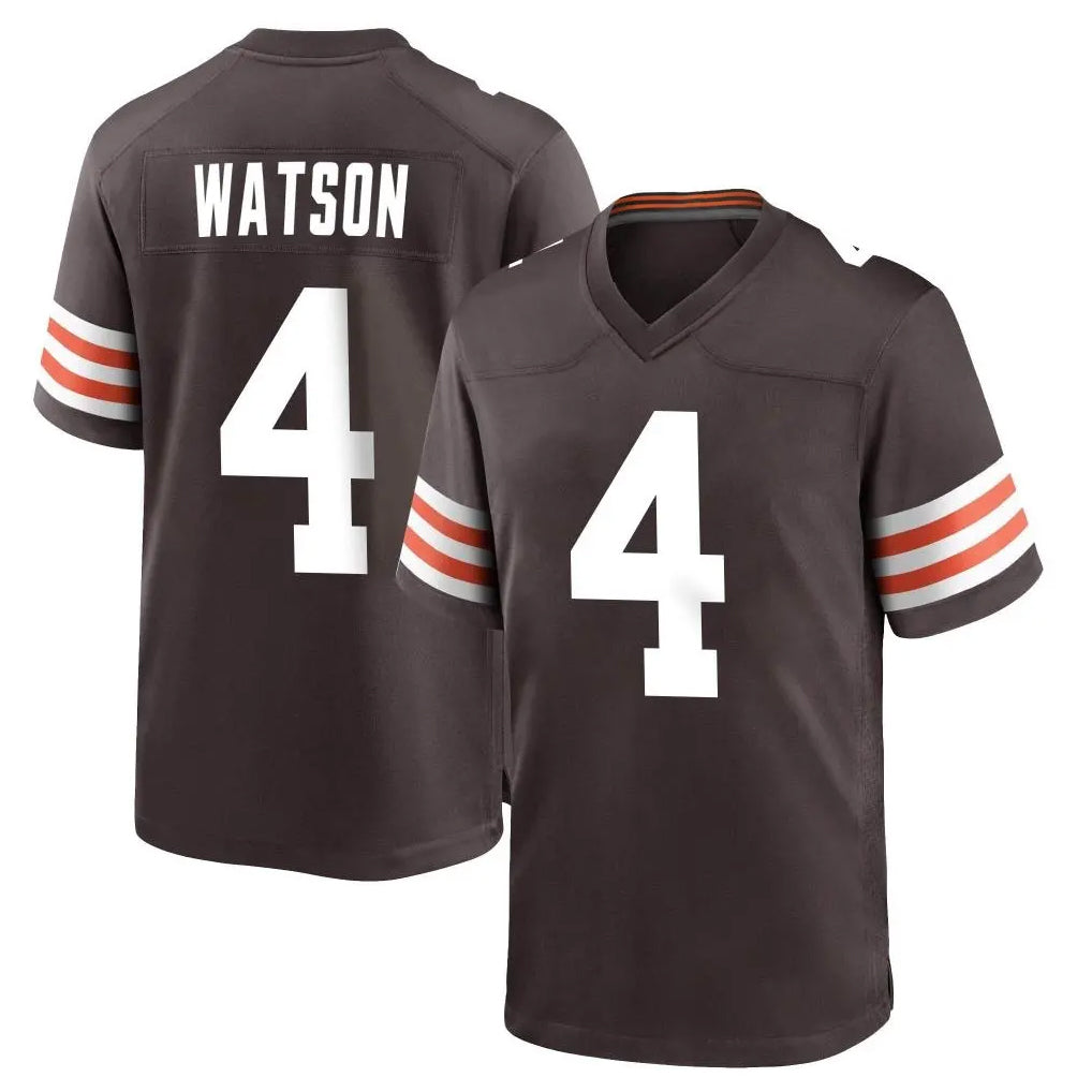 Seanshop  C.Browns #4 Deshaun Watson Player Brown Home Game Stitched Jerseys