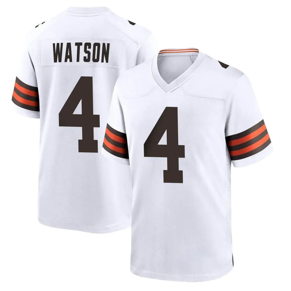 Seanshop C.Browns #4 Deshaun Watson Player White Home Game Stitched Jerseys