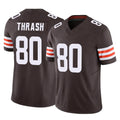 Seanshop  C.Browns #80 Jamari Thrash Player Brown Vapor F.U.S.E. Limited Home Game Stitched Jerseys
