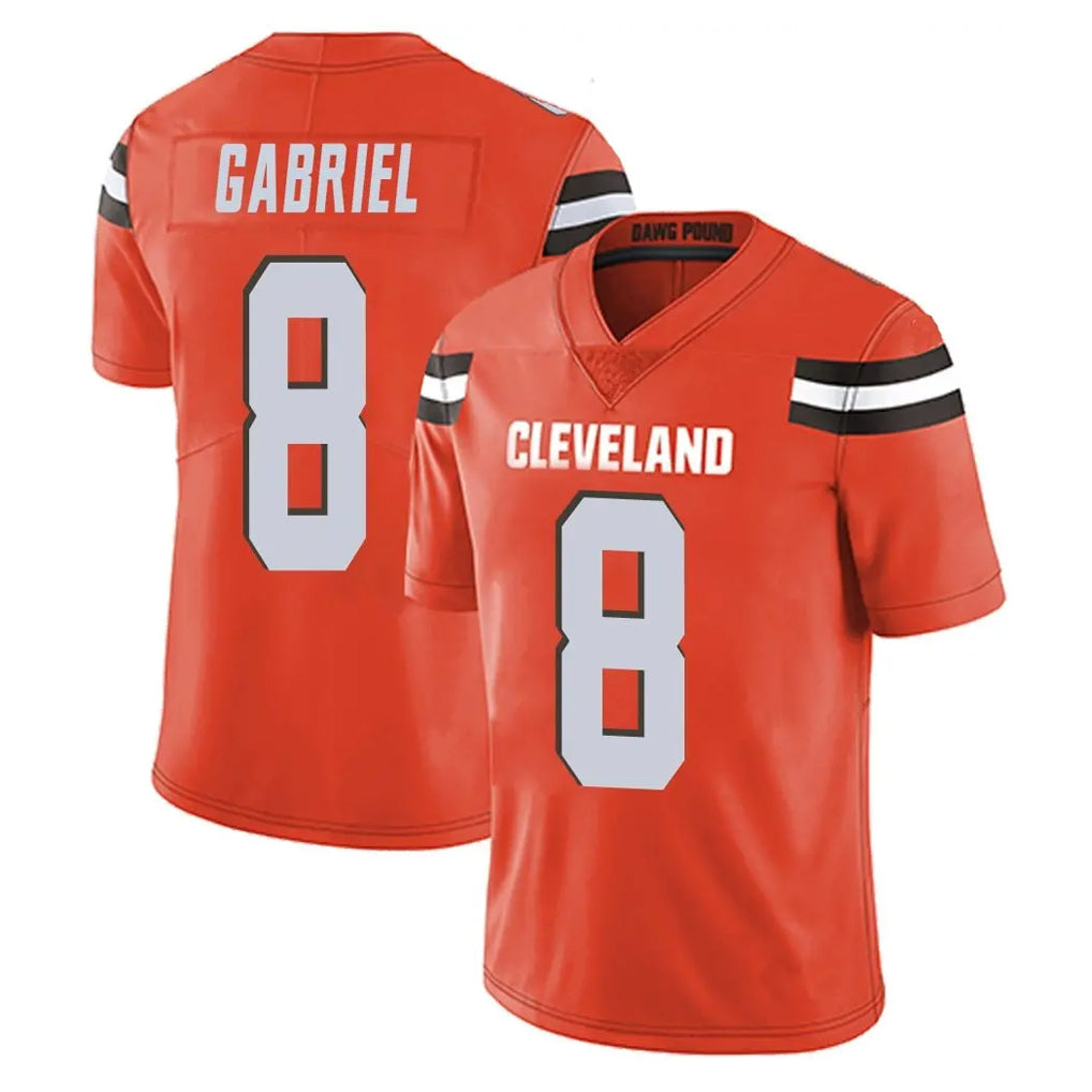 Seanshop C.Browns #8 Dillon Gabriel Player Orange Alternate Vapor Untouchable Limited Home Game Stitched Jerseys