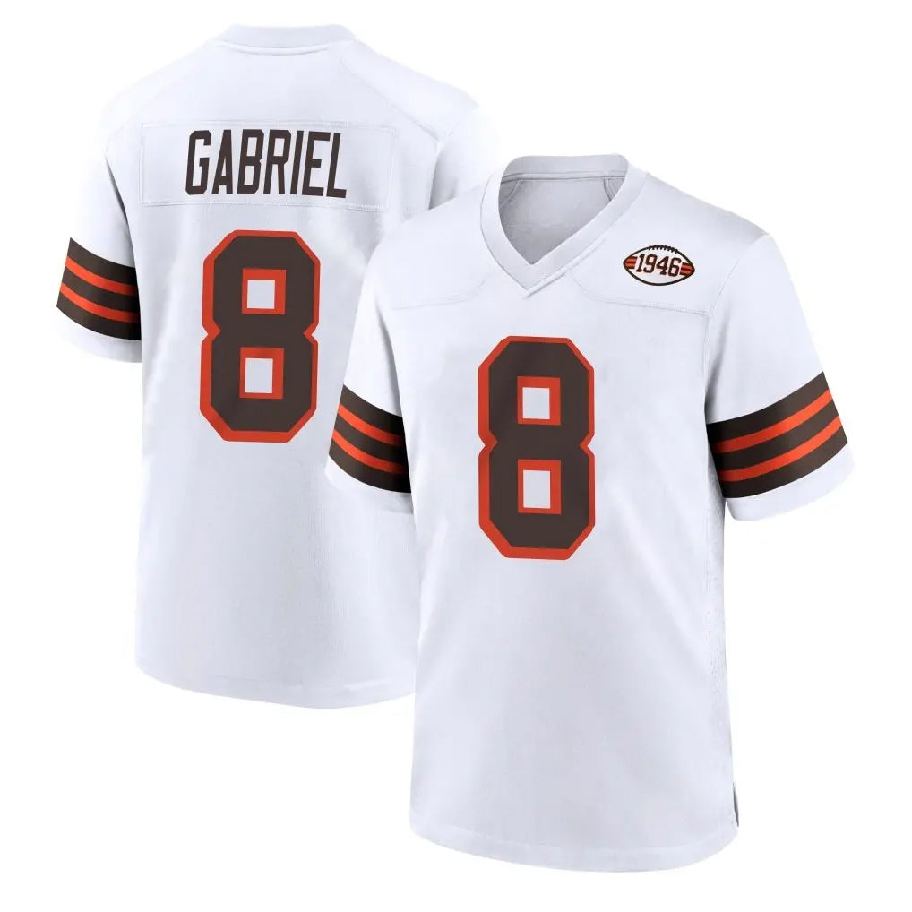 Seanshop C.Browns #8 Dillon Gabriel Player White Alternate Home Game Stitched Jerseys
