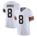 Seanshop C.Browns #8 Dillon Gabriel Player White Vapor F.U.S.E. Limited Home Game Stitched Jerseys