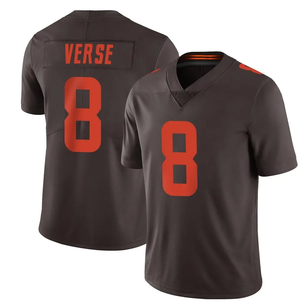 Seanshop C.Browns #8 Jared Verse Player Browns Color Rush Limited Home Game Stitched Jerseys