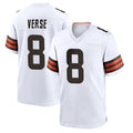 Seanshop C.Browns #8 Jared Verse Player White Home Game Stitched Jerseys