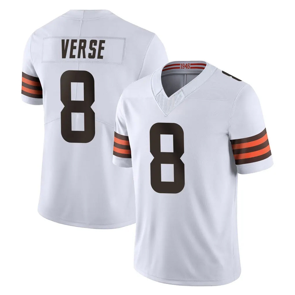 Seanshop C.Browns #8 Jared Verse Player White Vapor F.U.S.E. Limited Home Game Stitched Jerseys