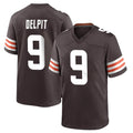 Seanshop C.Browns #9 Grant Delpit Player Brown Home Game Stitched Jerseys