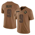 Seanshop C.Browns #9 Grant Delpit Player Brown Salute to Service Limited Home Game Stitched Jerseys