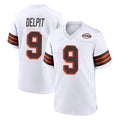 Seanshop C.Browns #9 Grant Delpit Player White Alternate Home Game Stitched Jerseys