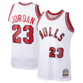 Leonaf C.Bulls #23 Michael Jordan Mitchell & Ness White 198485 Hardwood Classics Rookie Authentic Jerseys