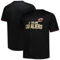 Seanshop C.Cavaliers Black Big & Tall Pop Full-Button Jerseys