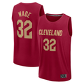 Seanshop C.Cavaliers #32 Dean Wade  Wine Fast Break Player Jerseys - Icon Edition