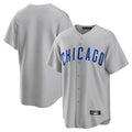 Seanshop C.Cubs Gray Home Game Blank Player Stitched Jerseys