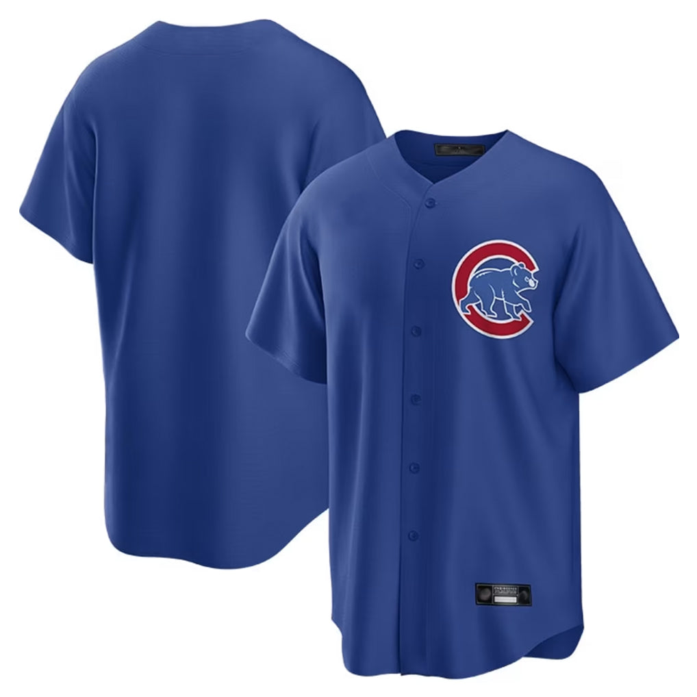 Seanshop C.Cubs Royal Home Game Blank Player Stitched Jerseys