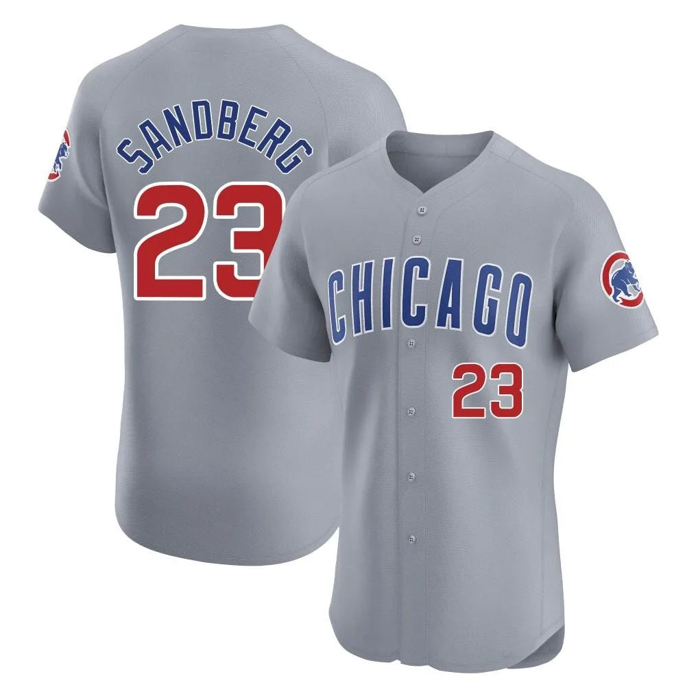 Seanshop C.Cubs #23 Ryne Sandberg Player Gray Road Limited Elite Home Stitched Jerseys