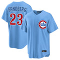 Seanshop C.Cubs #23 Ryne Sandberg Player Light Blue Home Game Stitched Jerseys