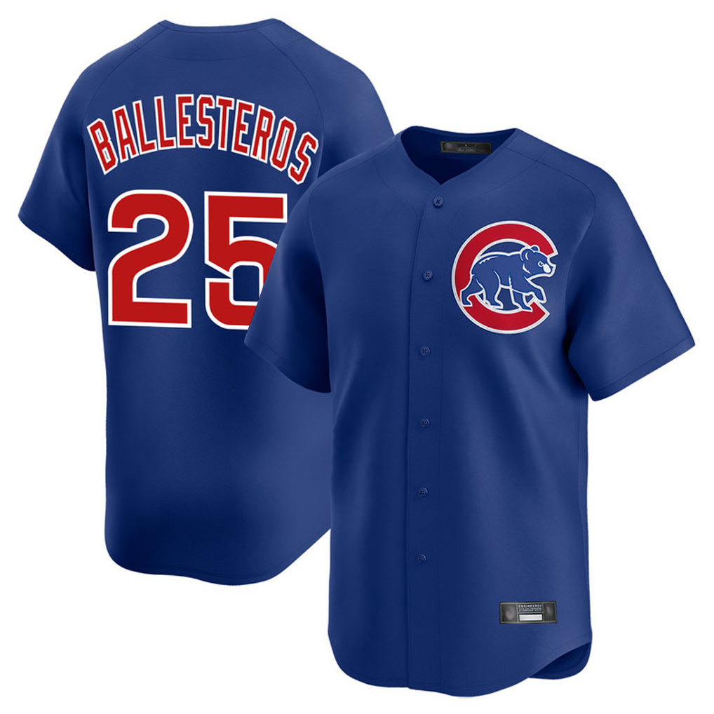 Seanshop C.Cubs #25 Mois¨¦s Ballesteros Player Royal Limited Home Stitched Jerseys