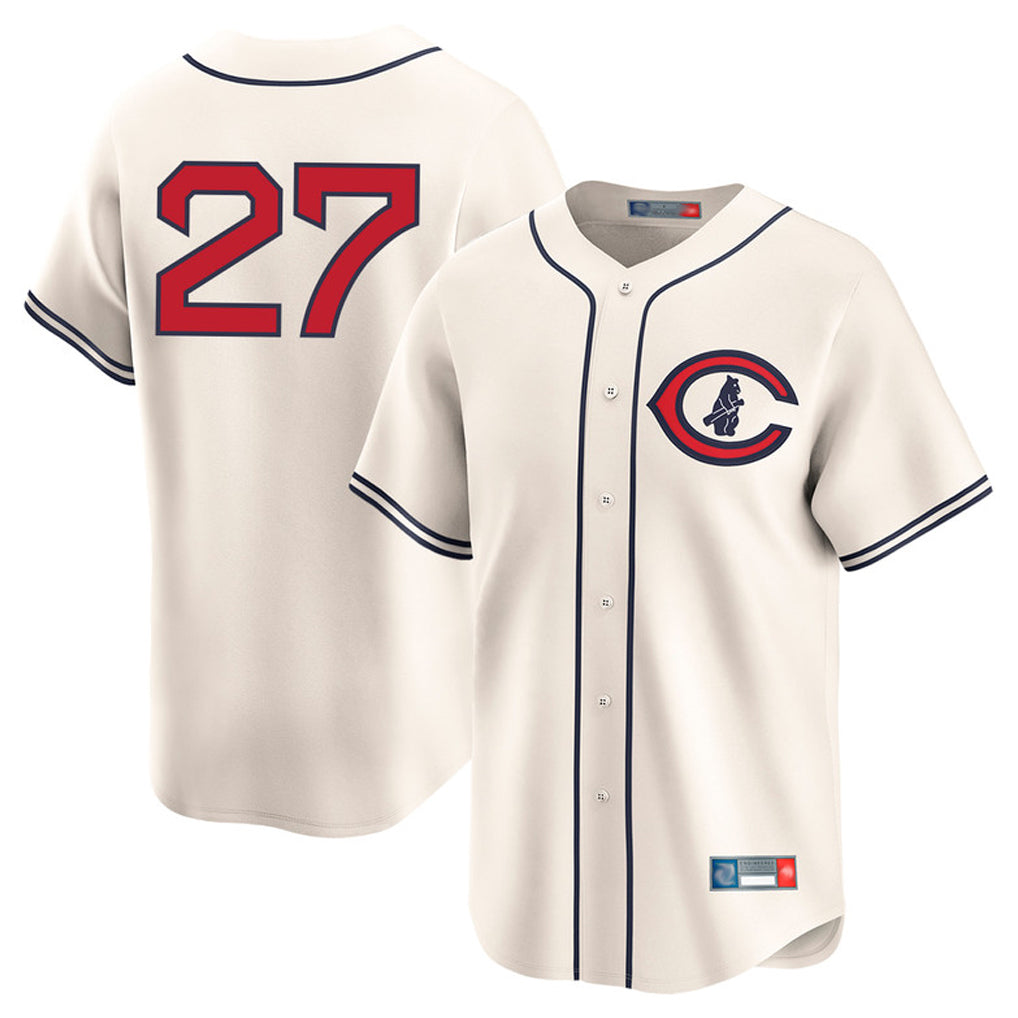 Seanshop C.Cubs #27 Seiya Suzuki Player Cream Field of Dreams Limited Home Game Stitched Jerseys