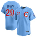 Seanshop C.Cubs #29 Michael Busch Player Light Blue Limited Home Stitched Jerseys