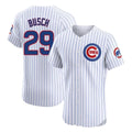 Seanshop C.Cubs #29 Michael Busch Player White Limited Elite Home Game Stitched Jerseys