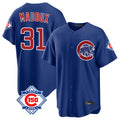 Seanshop C.Cubs #31 Greg Maddux Player Royal 150th Anniversary Home Game Stitched Jerseys