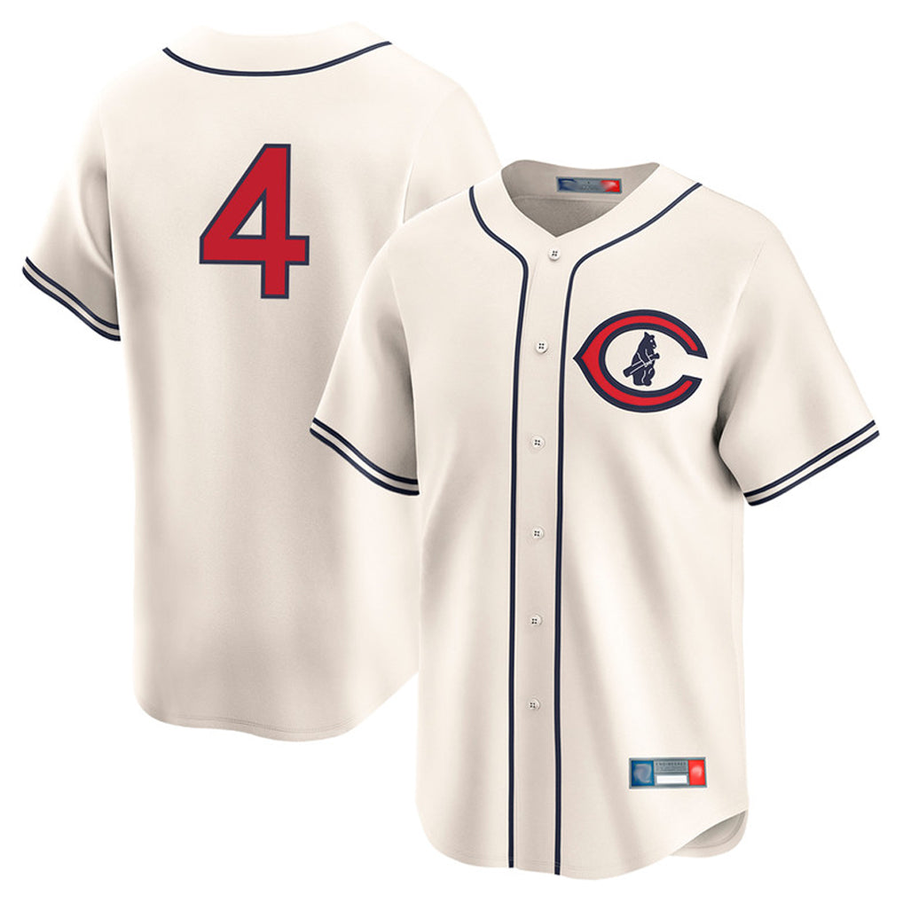 Seanshop C.Cubs #4 Pete Crow-Armstrong Player Cream Field of Dreams Limited Home Game Stitched Jerseys