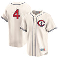 Seanshop C.Cubs #4 Pete Crow-Armstrong Player Cream Field of Dreams Limited Home Game Stitched Jerseys
