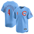 Seanshop C.Cubs #4 Pete Crow-Armstrong Player Light Blue Limited Home Stitched Jerseys