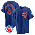 Seanshop C.Cubs #4 Pete Crow-Armstrong Player Royal 150th Anniversary Home Game Stitched Jerseys