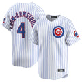 Seanshop C.Cubs #4 Pete Crow-Armstrong Player White Limited Home Game Stitched Jerseys