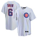 Seanshop C.Cubs #6 Matt Shaw Player White Game Home Stitched Jerseys