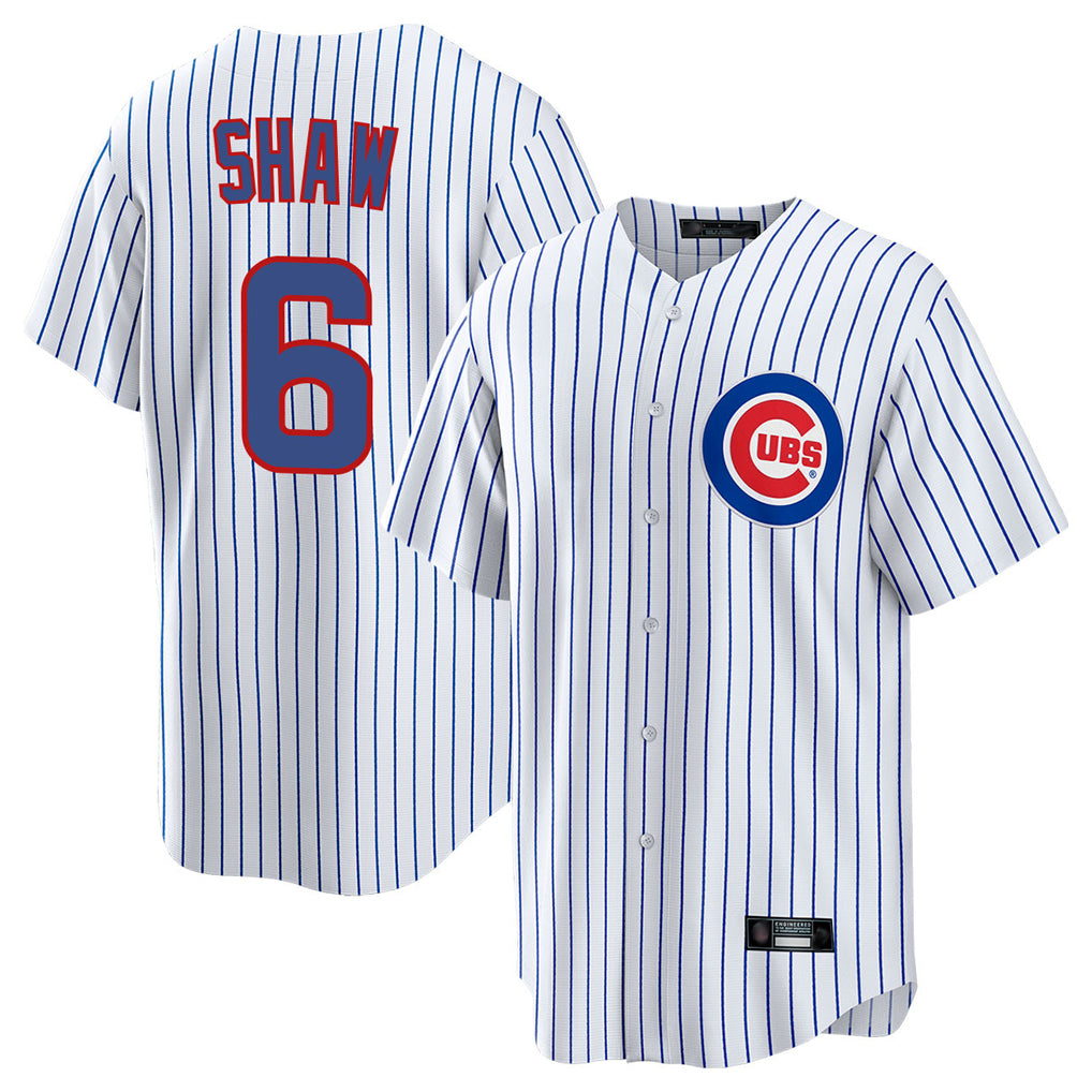 Seanshop C.Cubs #6 Matt Shaw Player White Game Home Stitched Jerseys