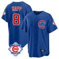 Seanshop C.Cubs #8 Ian Happ Player Royal 150th Anniversary Home Game Stitched Jerseys