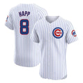 Seanshop C.Cubs #8 Ian Happ Player White Limited Elite Home Game Stitched Jerseys