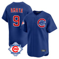 Seanshop C.Cubs #9 Miguel Amaya Player Royal 150th Anniversary Limited Home Stitched Jerseys