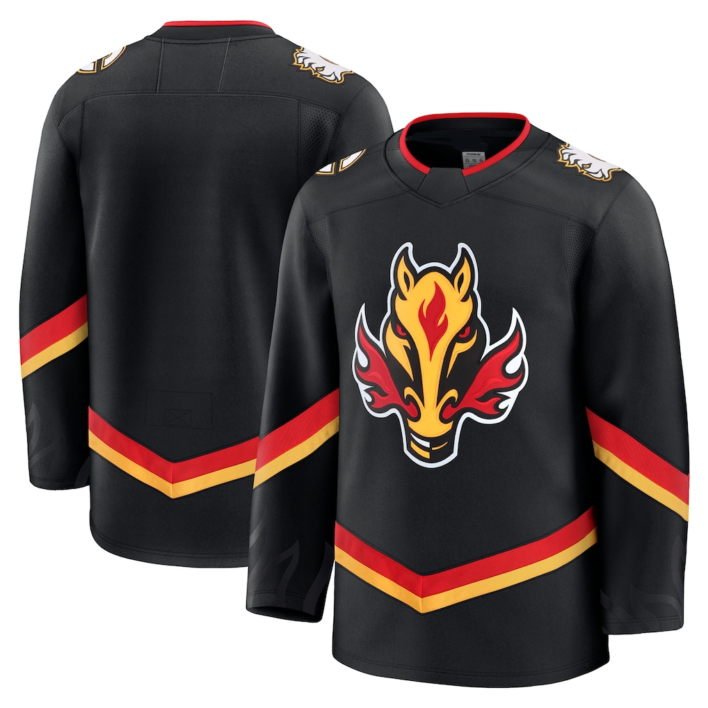Seanshop C.Flames Black Alternate Premium Jerseys