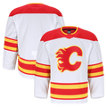 Seanshop C.Flames White Away Authentic Pro Jerseys