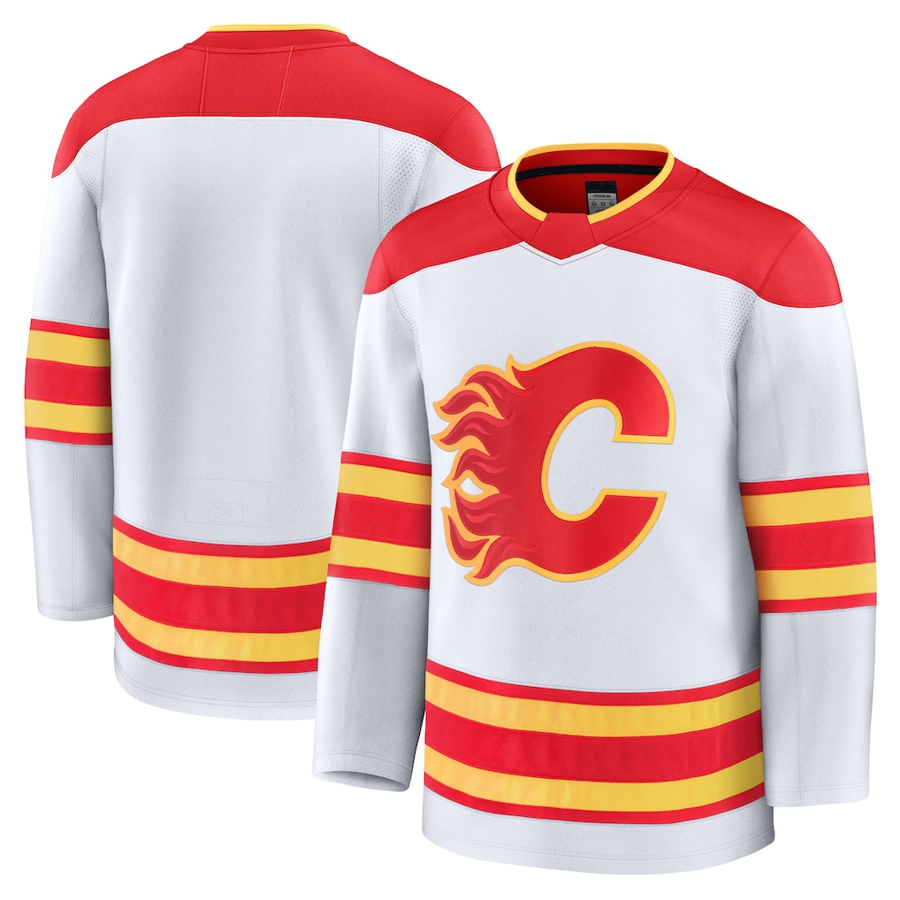 Seanshop C.Flames White Away Premium Jerseys