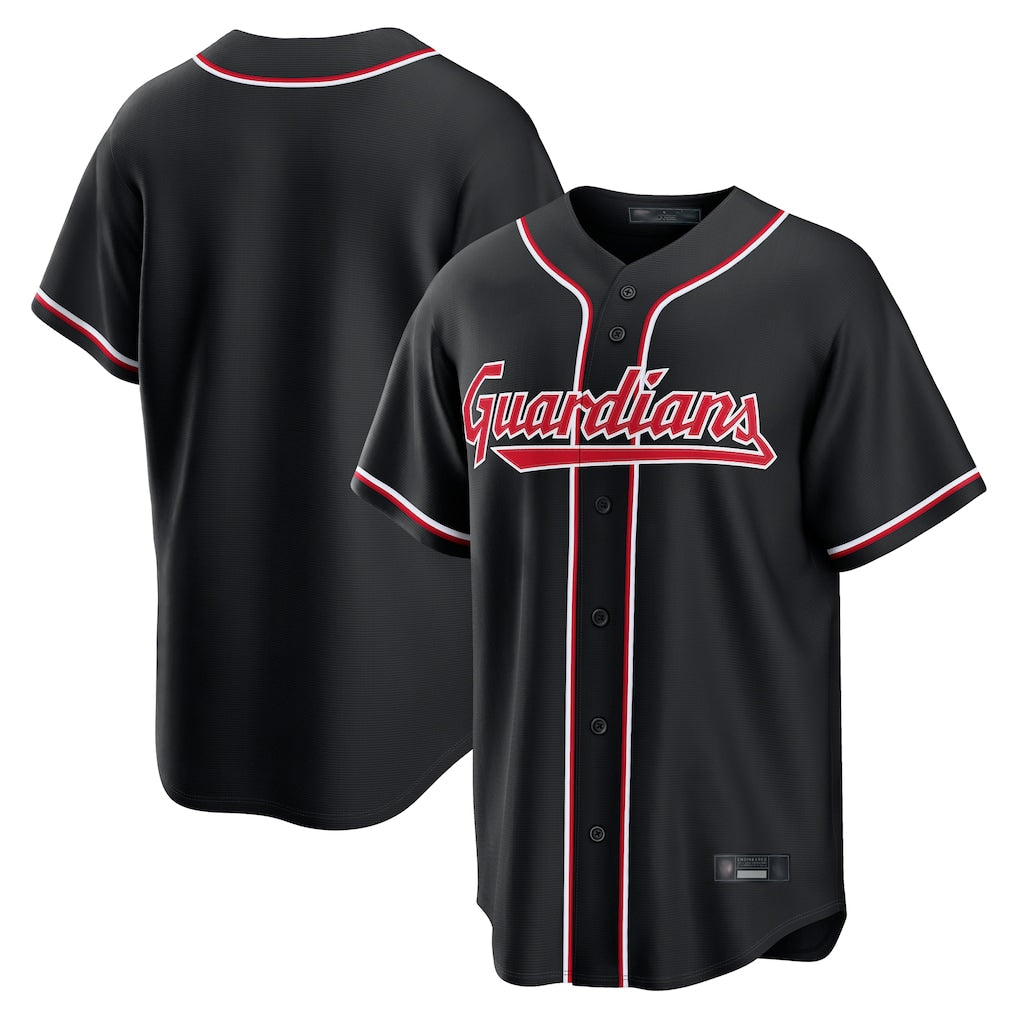Seanshop C.Guardians Black Fashion Out Home Game Blank Player Stitched Jerseys