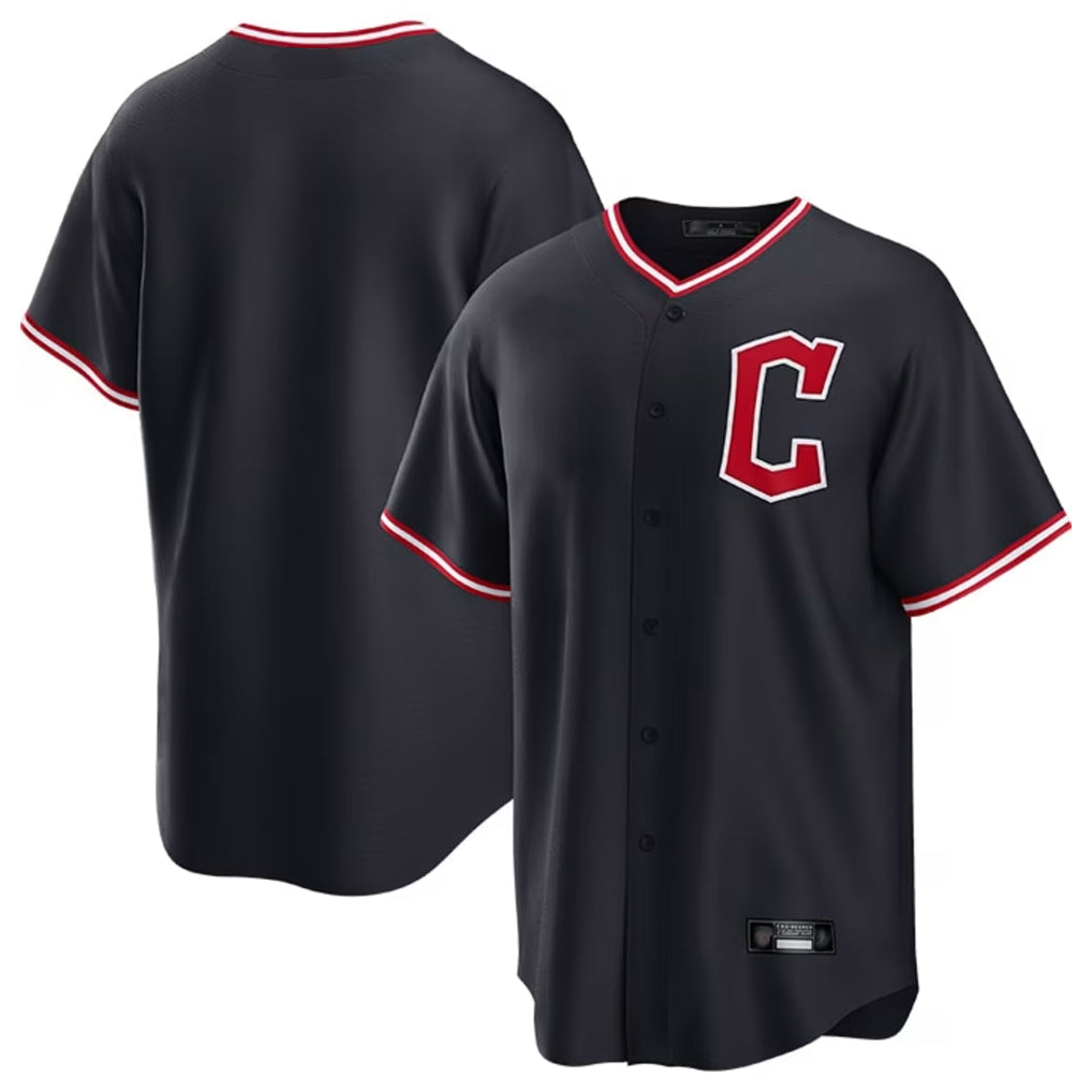 Seanshop C.Guardians Navy Home Game Blank Player Stitched Jerseys