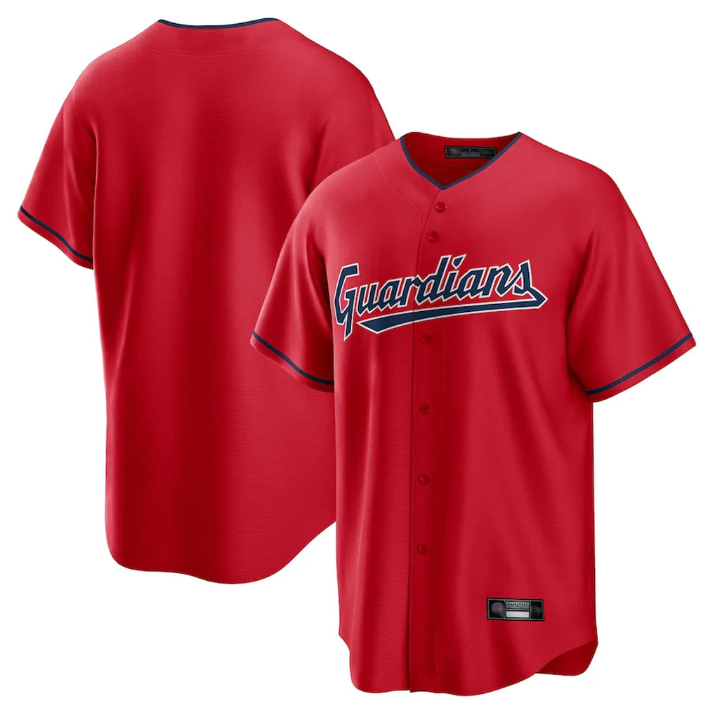 Seanshop C.Guardians Red Home Game Blank Player Stitched Jerseys