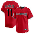 Seanshop C.Guardians #11 Jose Ramirez Player Red Limited Home Stitched Jerseys