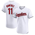 Seanshop C.Guardians #11 Jose Ramirez Player White Limited Elite Home Stitched Jerseys