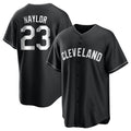 Seanshop C.Guardians #23 Bo Naylor Player Black Home Game Stitched Jerseys