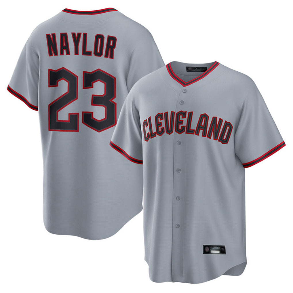 Seanshop C.Guardians #23 Bo Naylor Player Gray Home Game Stitched Jerseys