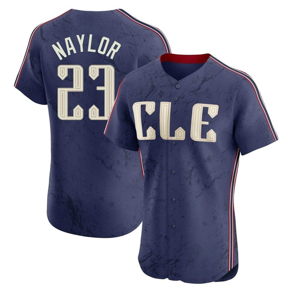 Seanshop C.Guardians #23 Bo Naylor Player Navy City Connect Limited Elite Home Stitched Jerseys