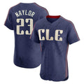 Seanshop C.Guardians #23 Bo Naylor Player Navy City Connect Limited Elite Home Stitched Jerseys