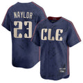Seanshop C.Guardians #23 Bo Naylor Player Navy City Connect Limited Home Stitched Jerseys