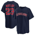 Seanshop C.Guardians #23 Bo Naylor Player Navy Game Home Stitched Jerseys