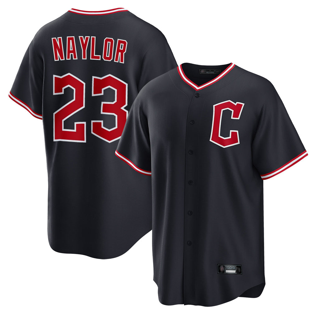 Seanshop C.Guardians #23 Bo Naylor Player Navy Home Game Stitched Jerseys