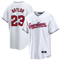 Seanshop C.Guardians #23 Bo Naylor Player White Home Game Stitched Jerseys